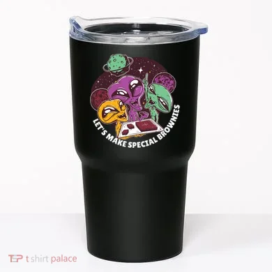 Let's Make Special Brownies Alien Tumbler