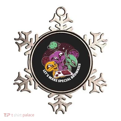 Let's Make Special Brownies Alien Ornament