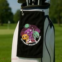 Let's Make Special Brownies Alien Golf Towel thumb 2