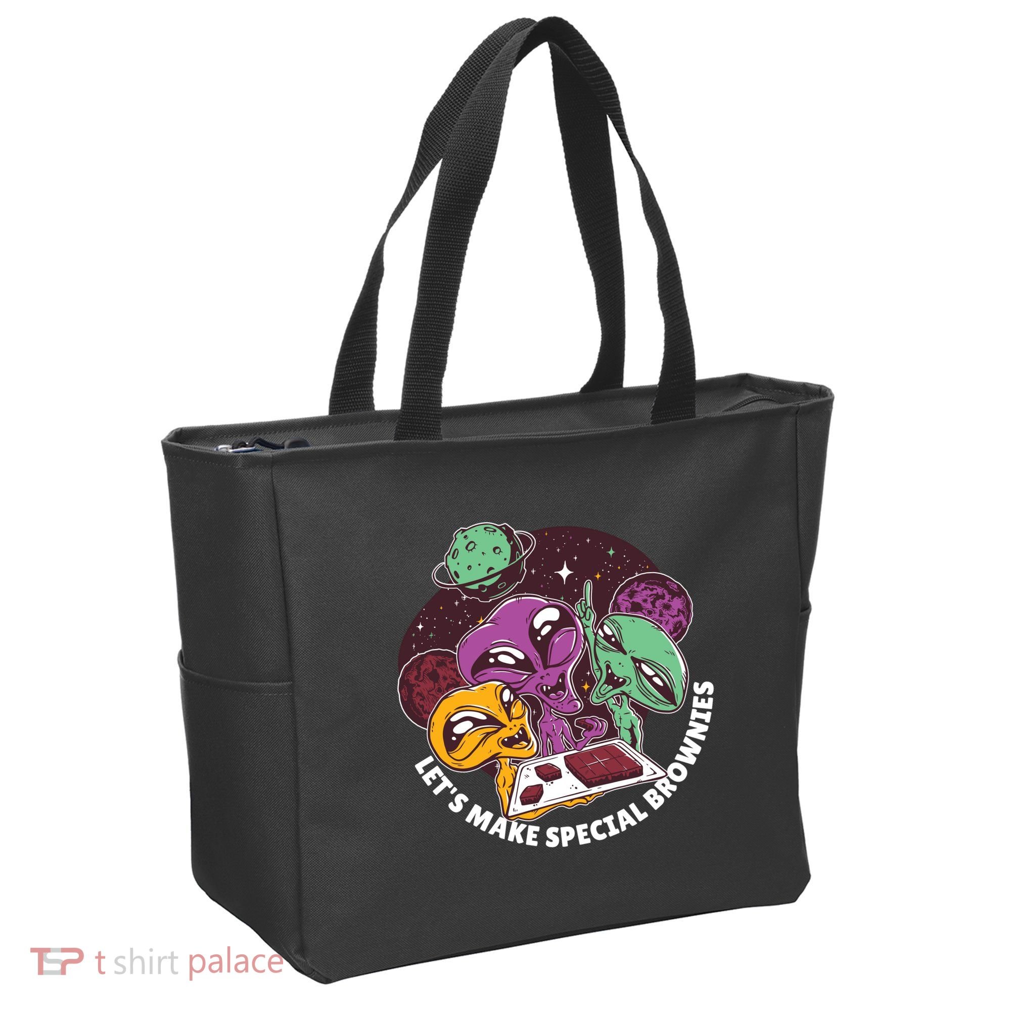 Let's Make Special Brownies Alien Tote Bag