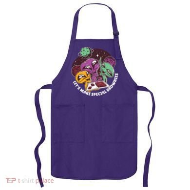 Let's Make Special Brownies Alien Apron