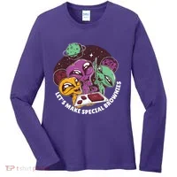 Let's Make Special Brownies Alien Women's Long Sleeve Shirt thumb 0