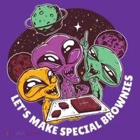 Let's Make Special Brownies Alien Women's Long Sleeve Shirt thumb 2