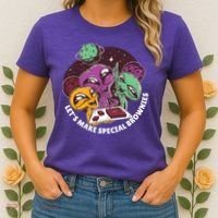 Let's Make Special Brownies Alien Women's T-Shirt thumb 2