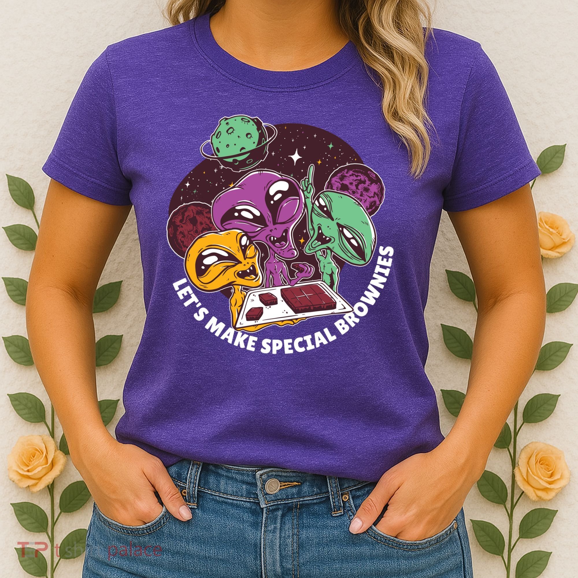Let's Make Special Brownies Alien Women's T-Shirt