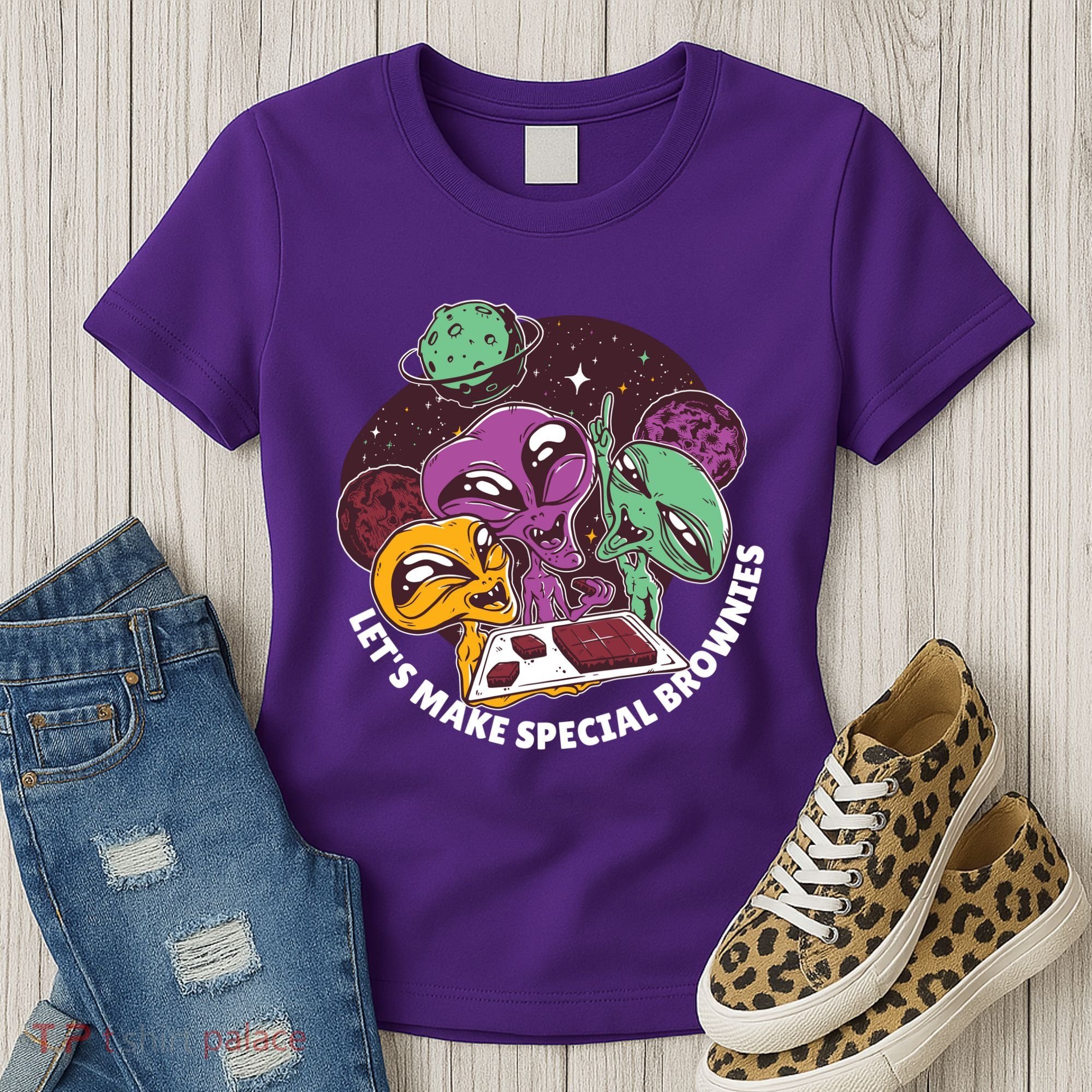 Let's Make Special Brownies Alien Women's T-Shirt