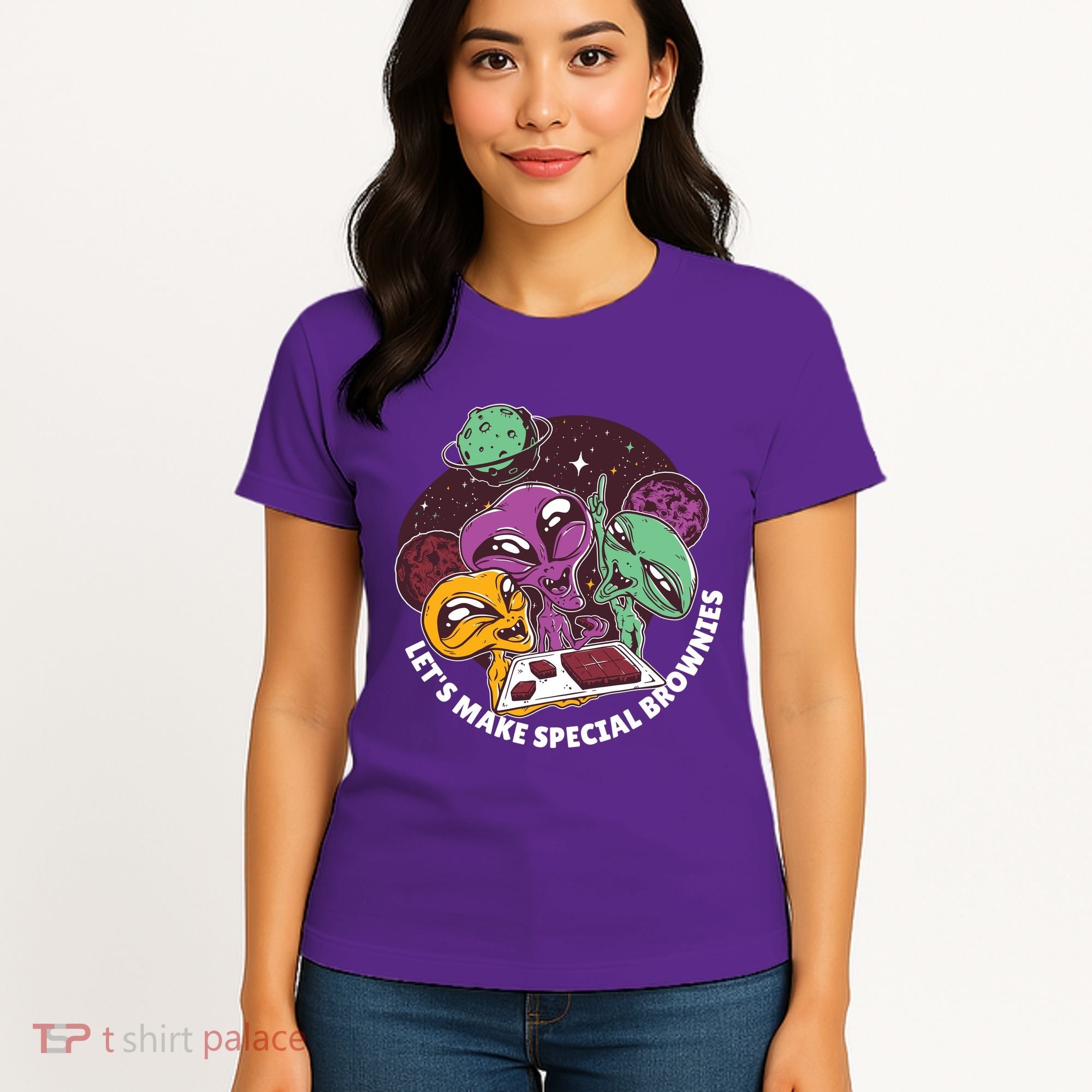 Let's Make Special Brownies Alien Women's T-Shirt