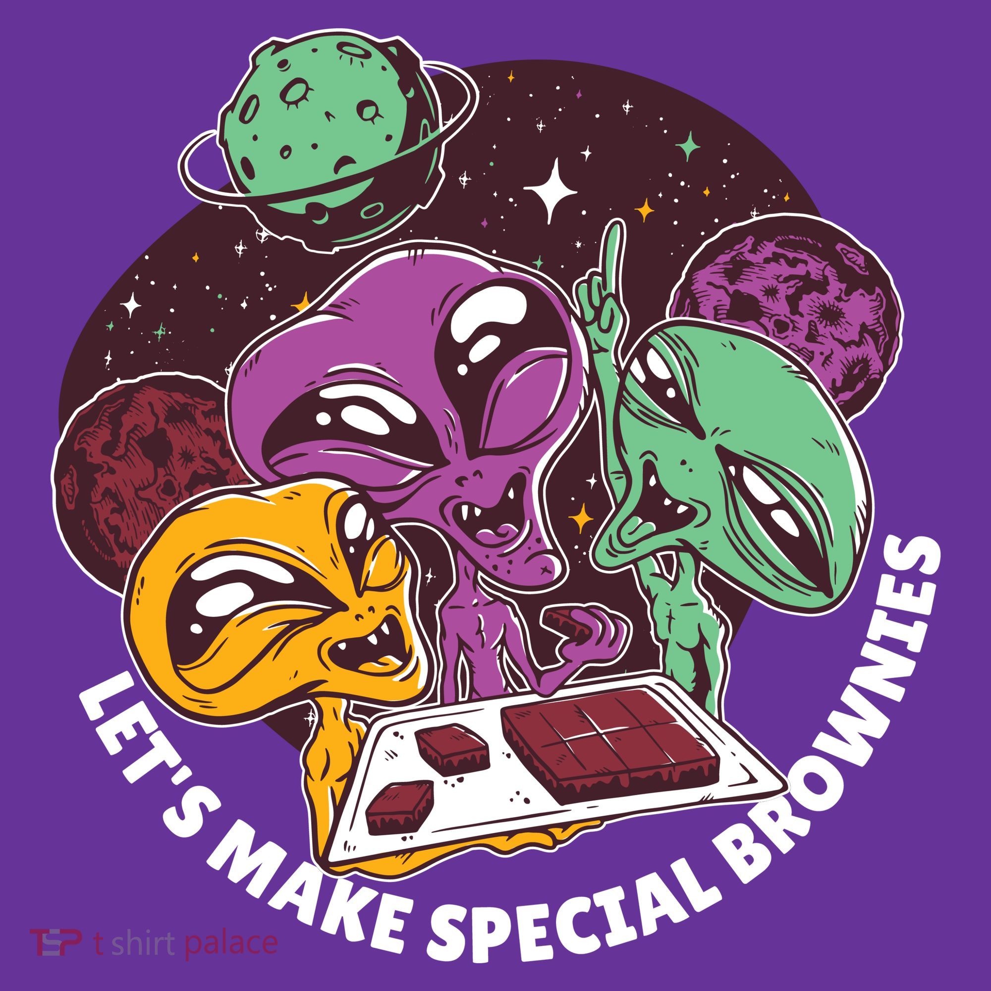 Let's Make Special Brownies Alien Kids Long Sleeve Shirt