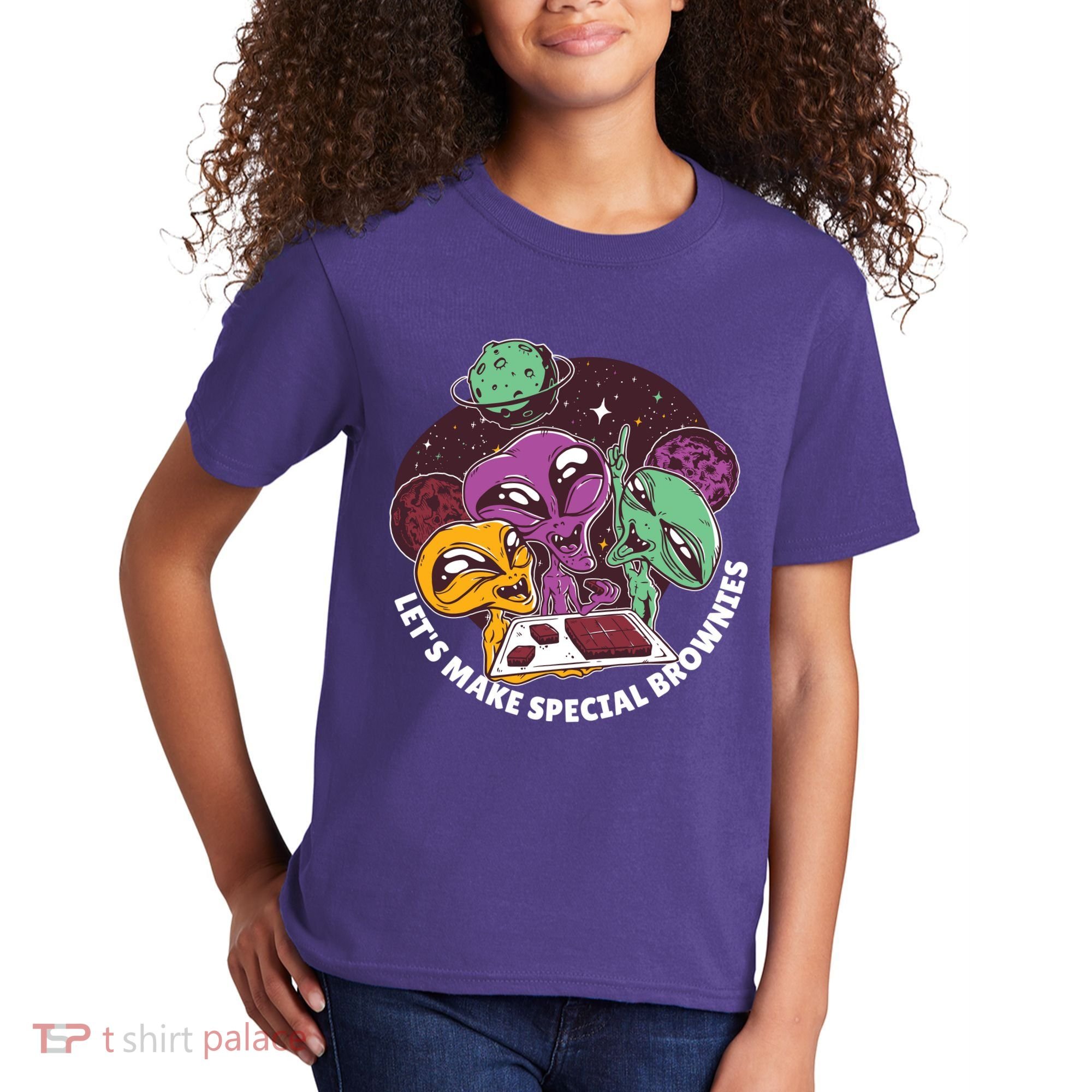 Let's Make Special Brownies Alien Kids T-Shirt