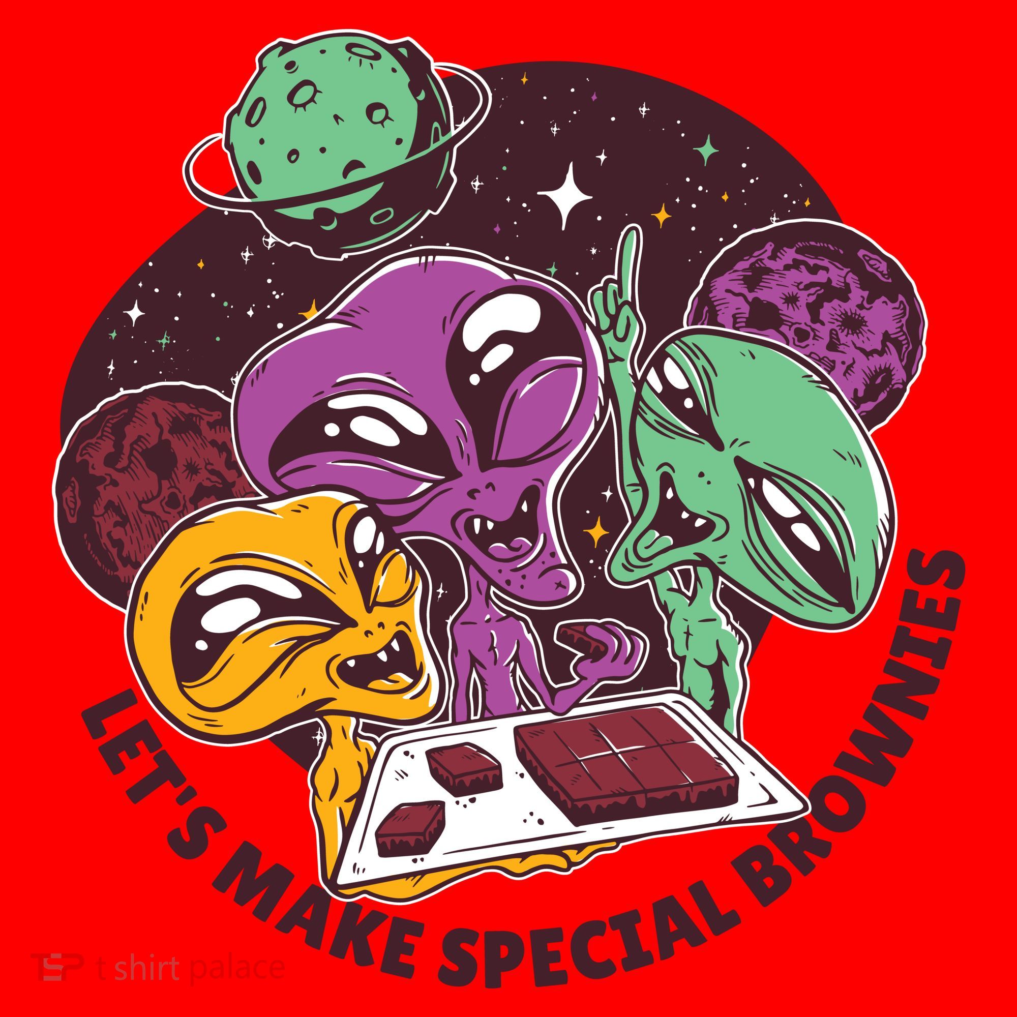 Let's Make Special Brownies Alien Santa Hat