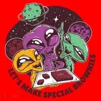 Let's Make Special Brownies Alien Santa Hat thumb 1