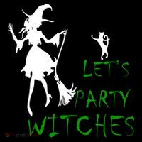 Let's Party Witches USA-Made Doggie Bandana thumb 2