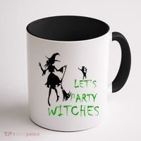 Let's Party Witches Coffee Mug thumb 1