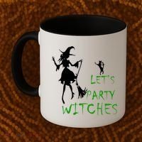 Let's Party Witches Coffee Mug thumb 2