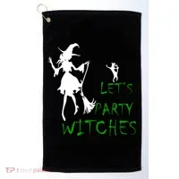 Let's Party Witches Golf Towel thumb 0