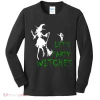 Let's Party Witches Kids Long Sleeve Shirt thumb 0