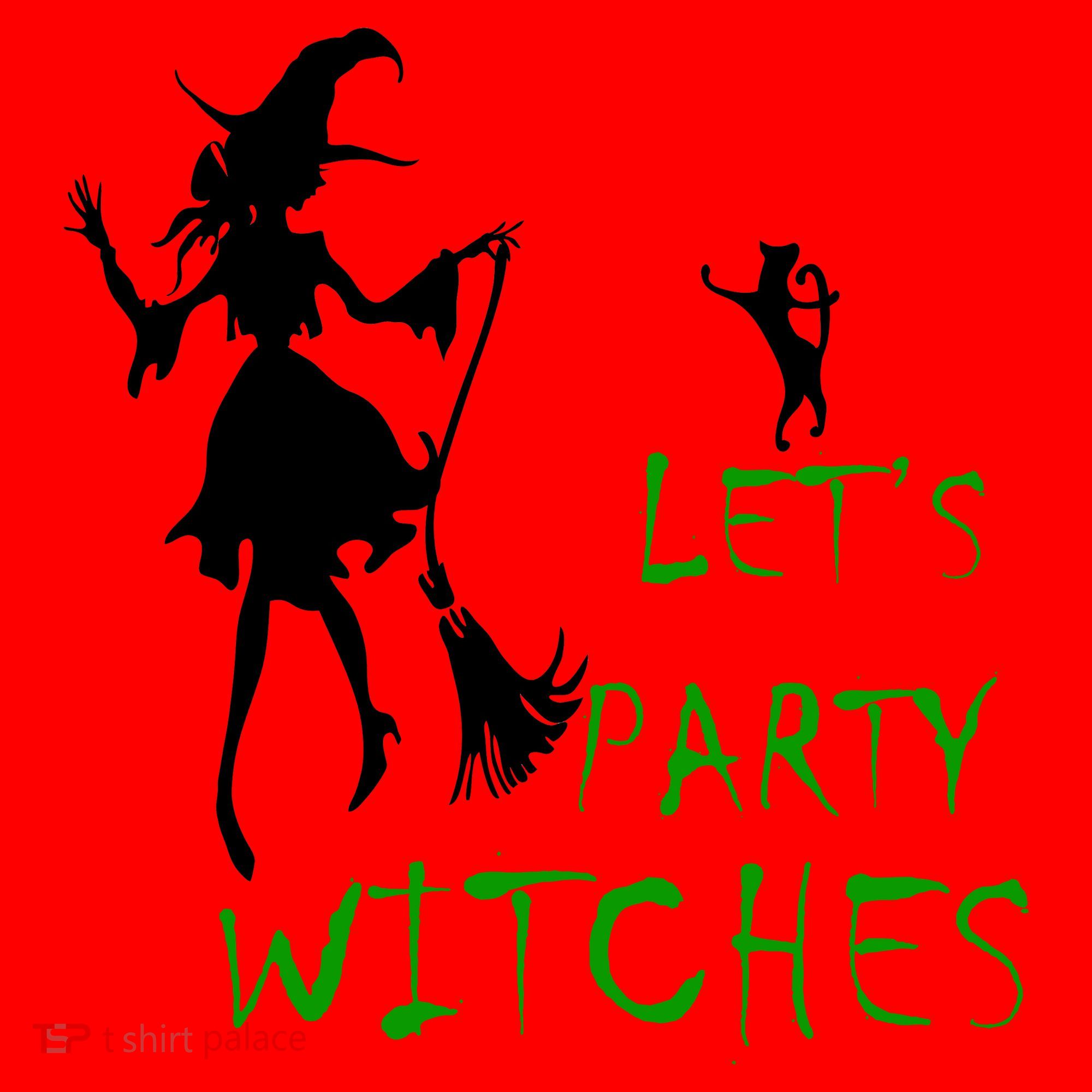 Let's Party Witches Santa Hat