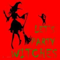 Let's Party Witches Santa Hat thumb 1