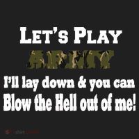 Let's Play Army Blow Me Golf Towel thumb 3