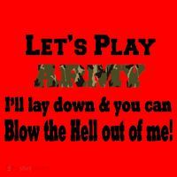 Let's Play Army Blow Me Santa Hat thumb 1
