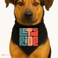 Let's Ride USA-Made Doggie Bandana thumb 1