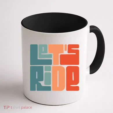 Let's Ride Coffee Mug back