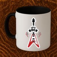 Let's Rock Guitar Coffee Mug thumb 2
