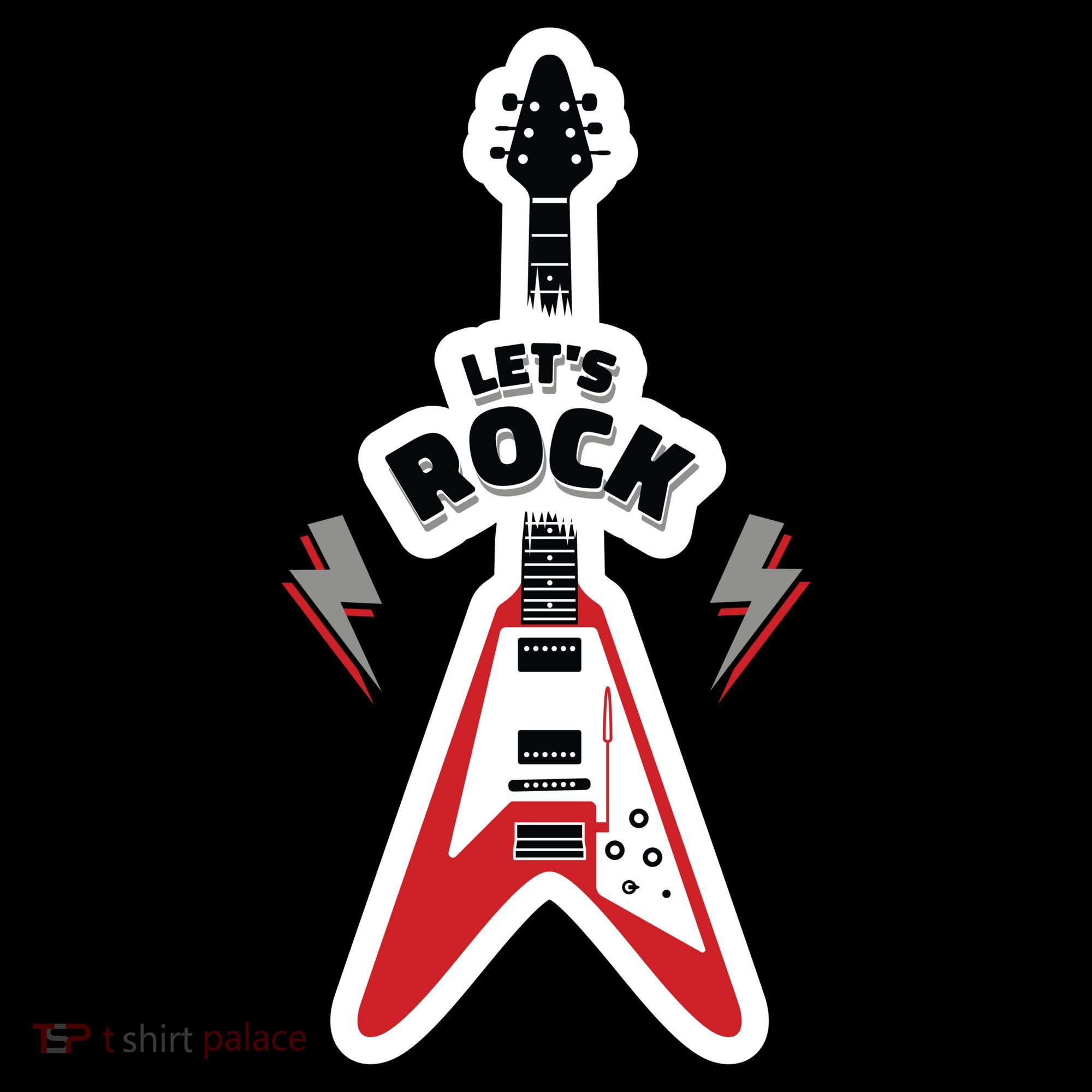 Let's Rock Guitar Coffee Mug