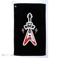 Let's Rock Guitar Golf Towel thumb 0