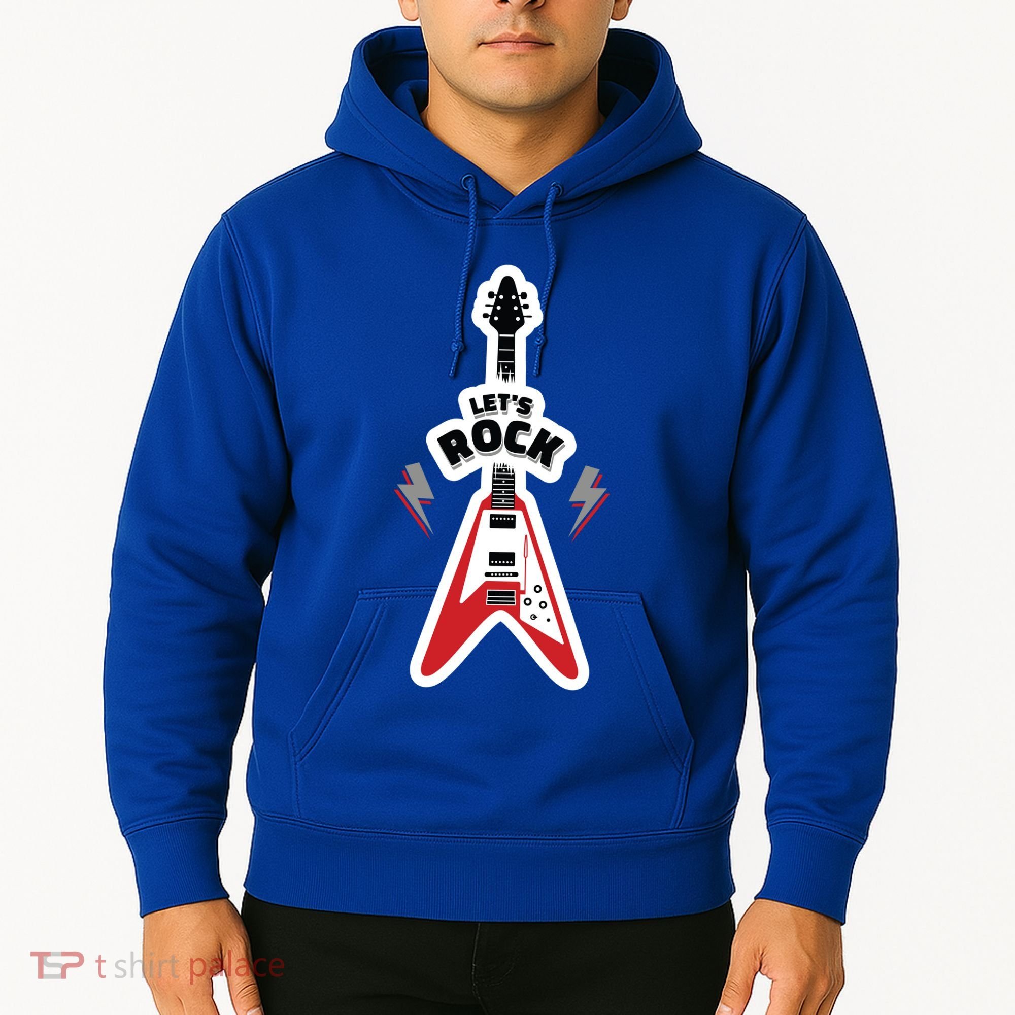 Let's Rock Guitar Hoodie