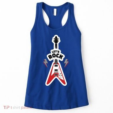 Let's Rock Guitar Women's Tank Top