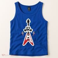 Let's Rock Guitar Tank Top thumb 2