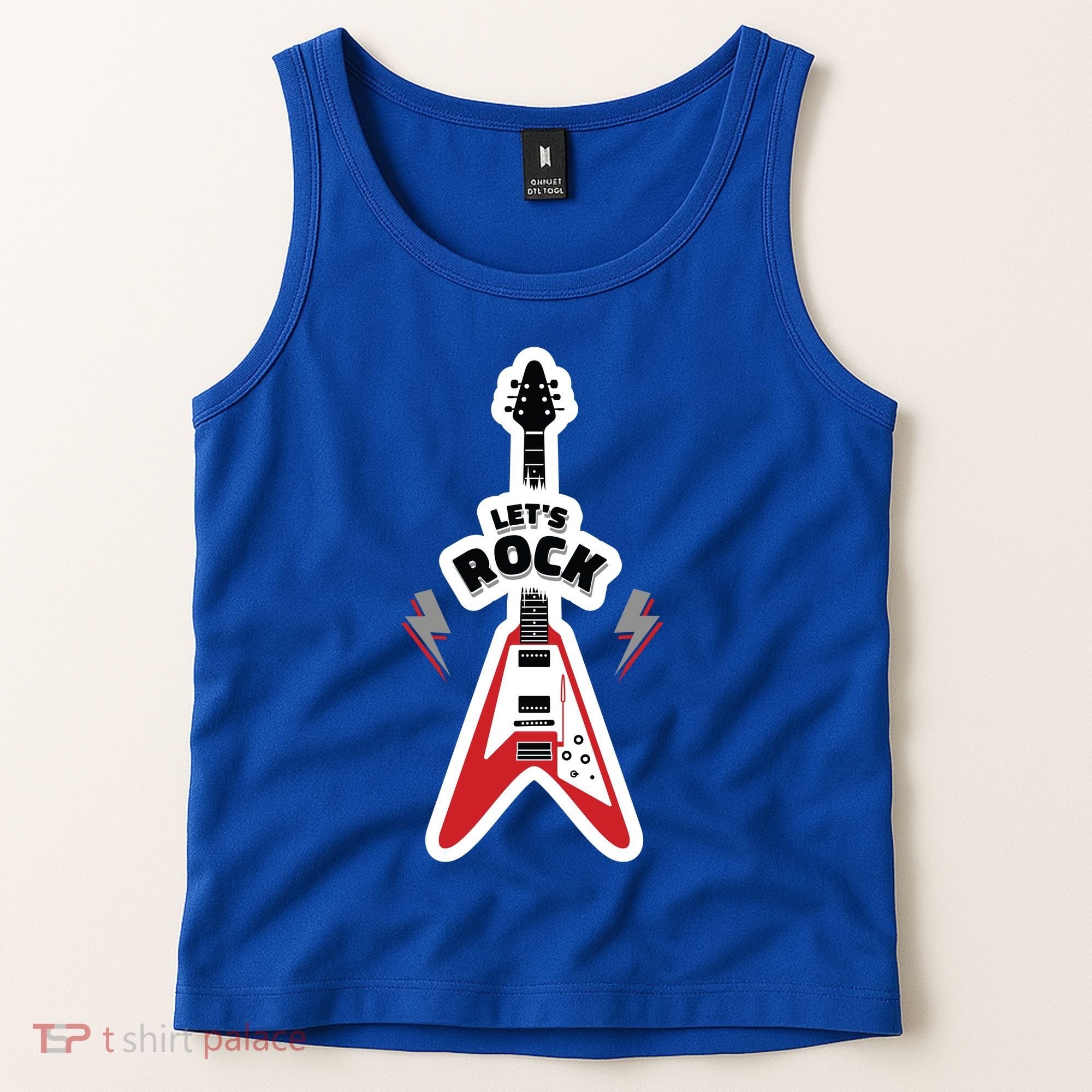 Let's Rock Guitar Tank Top