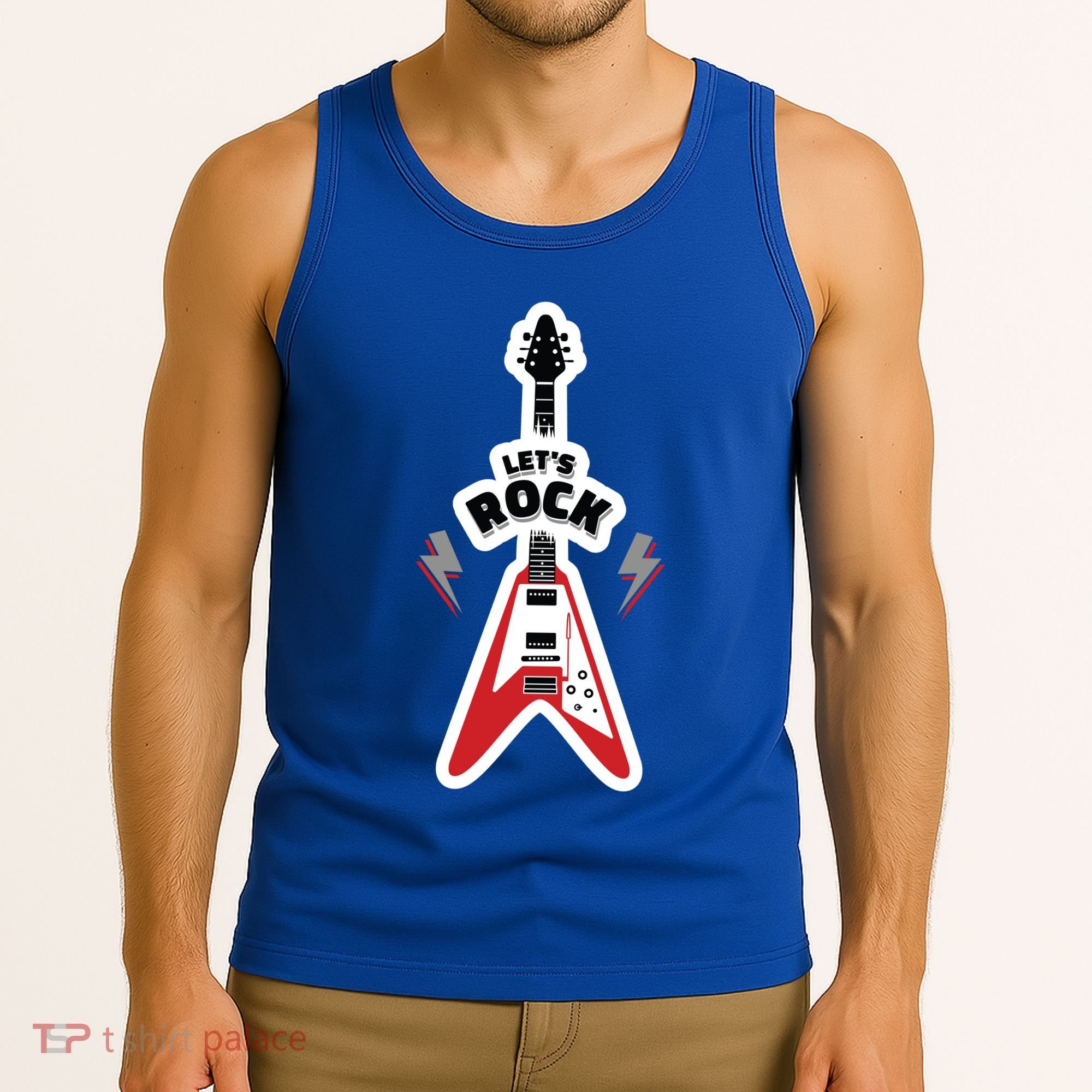 Let's Rock Guitar Tank Top