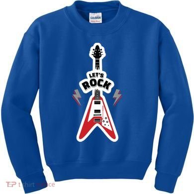 Let's Rock Guitar Kids Sweatshirt