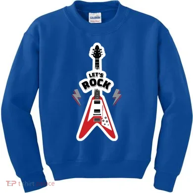Let's Rock Guitar Kids Sweatshirt