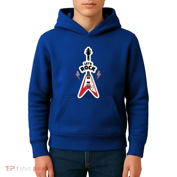 Let's Rock Guitar Kids Hoodie