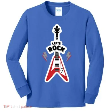 Let's Rock Guitar Kids Long Sleeve Shirt