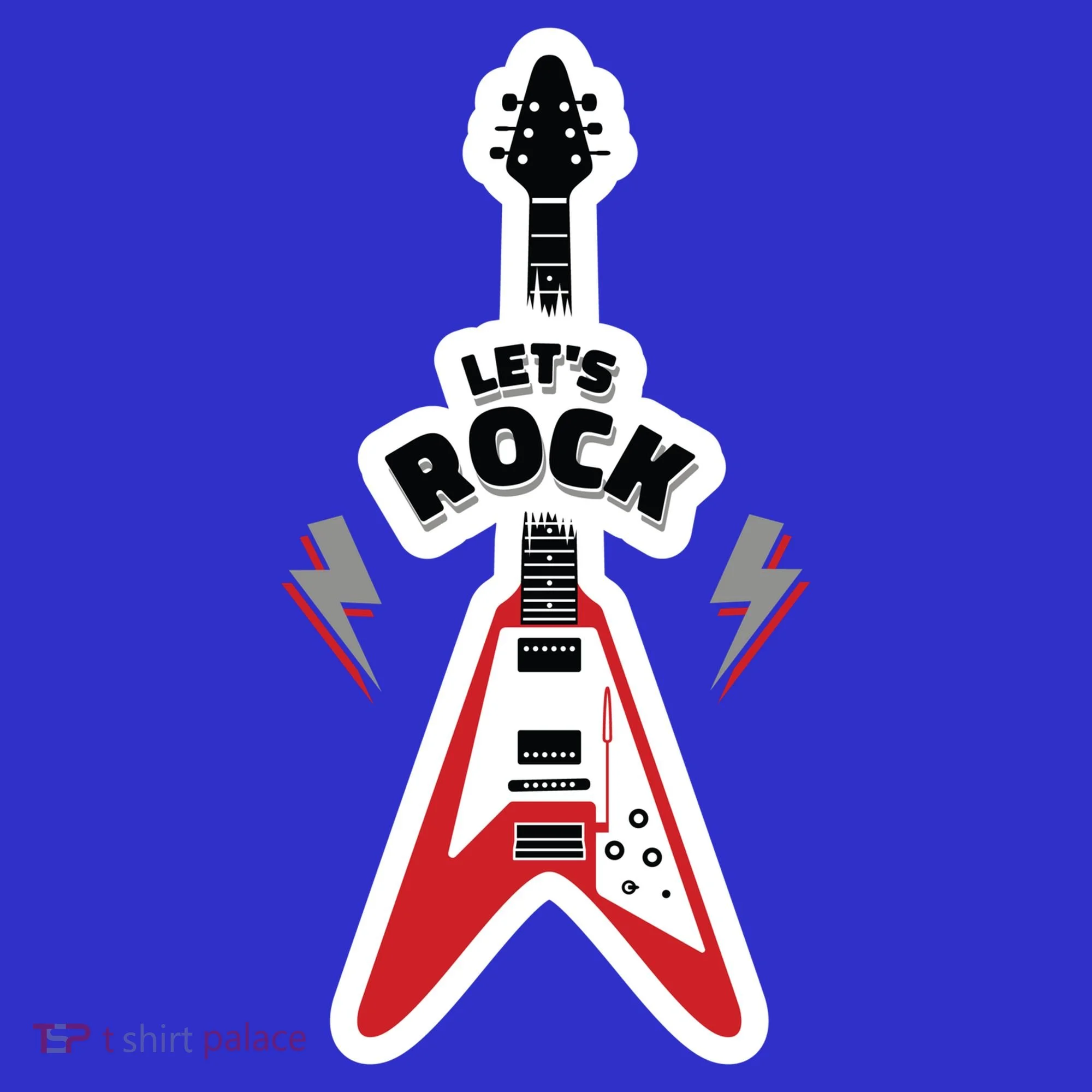 Let's Rock Guitar Kids Long Sleeve Shirt
