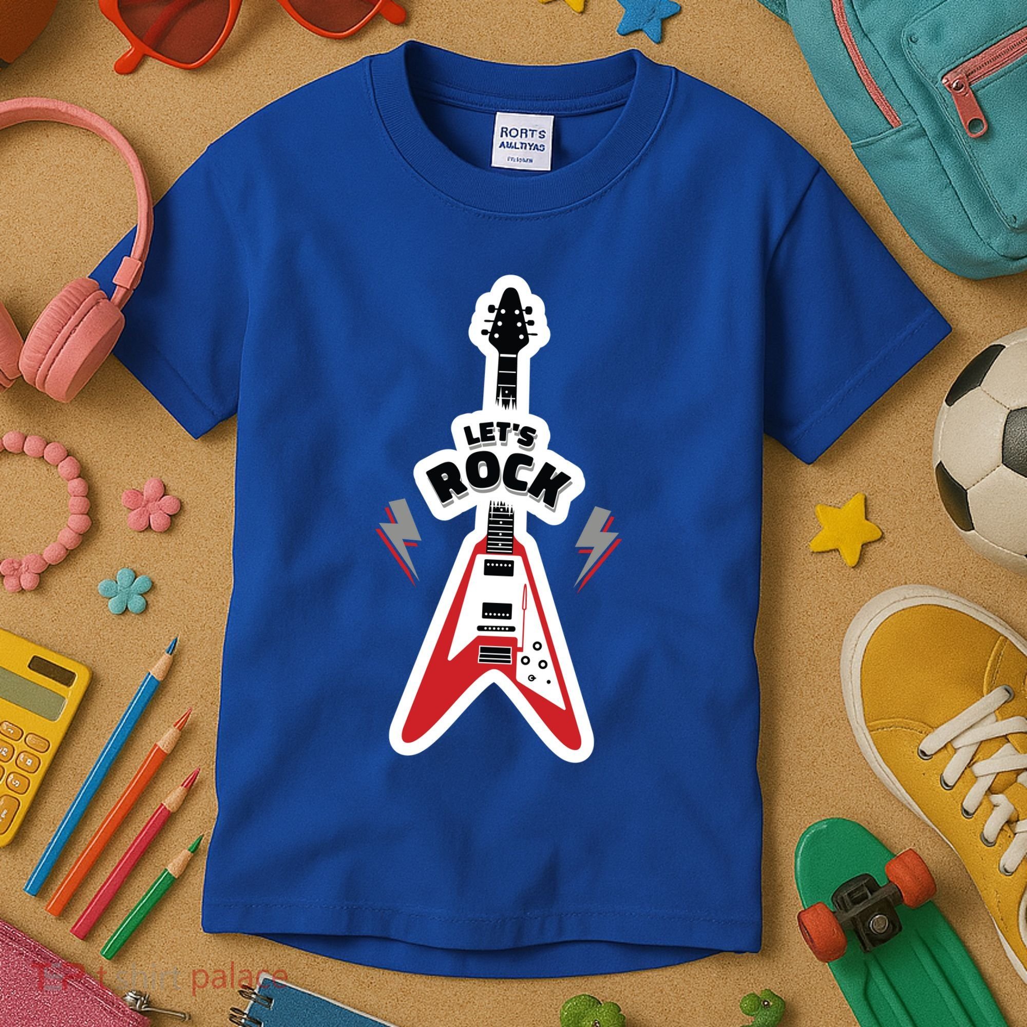 Let's Rock Guitar Kids T-Shirt