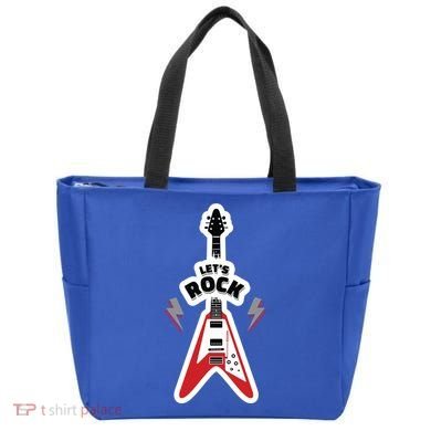 Let's Rock Guitar Tote Bag