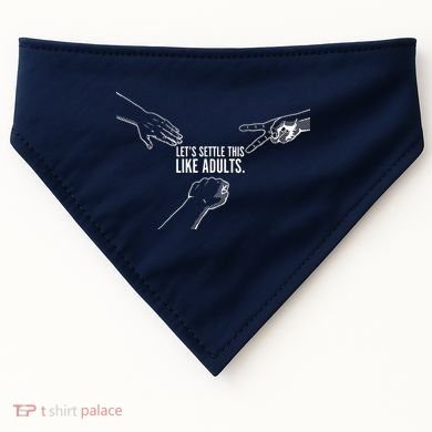 Let's Settle This Like Adults USA-Made Doggie Bandana