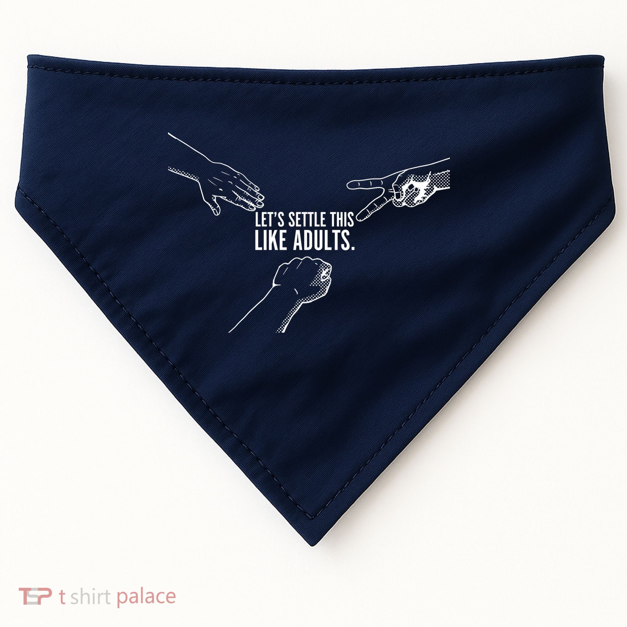 Let's Settle This Like Adults USA-Made Doggie Bandana