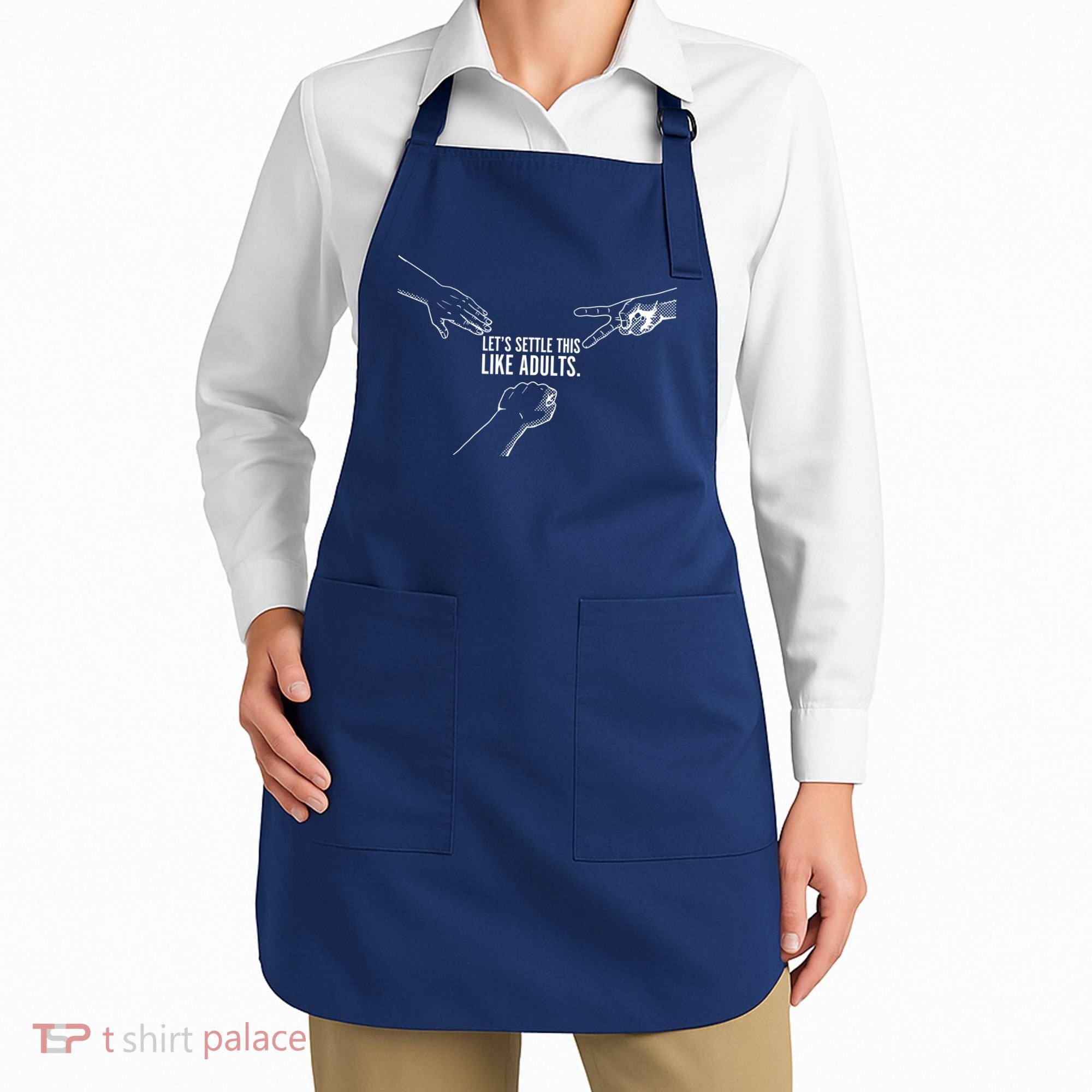 Let's Settle This Like Adults Apron