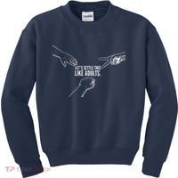 Let's Settle This Like Adults Kids Sweatshirt thumb 0