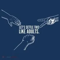 Let's Settle This Like Adults Kids Sweatshirt thumb 2