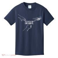 Let's Settle This Like Adults Kids T-Shirt thumb 0
