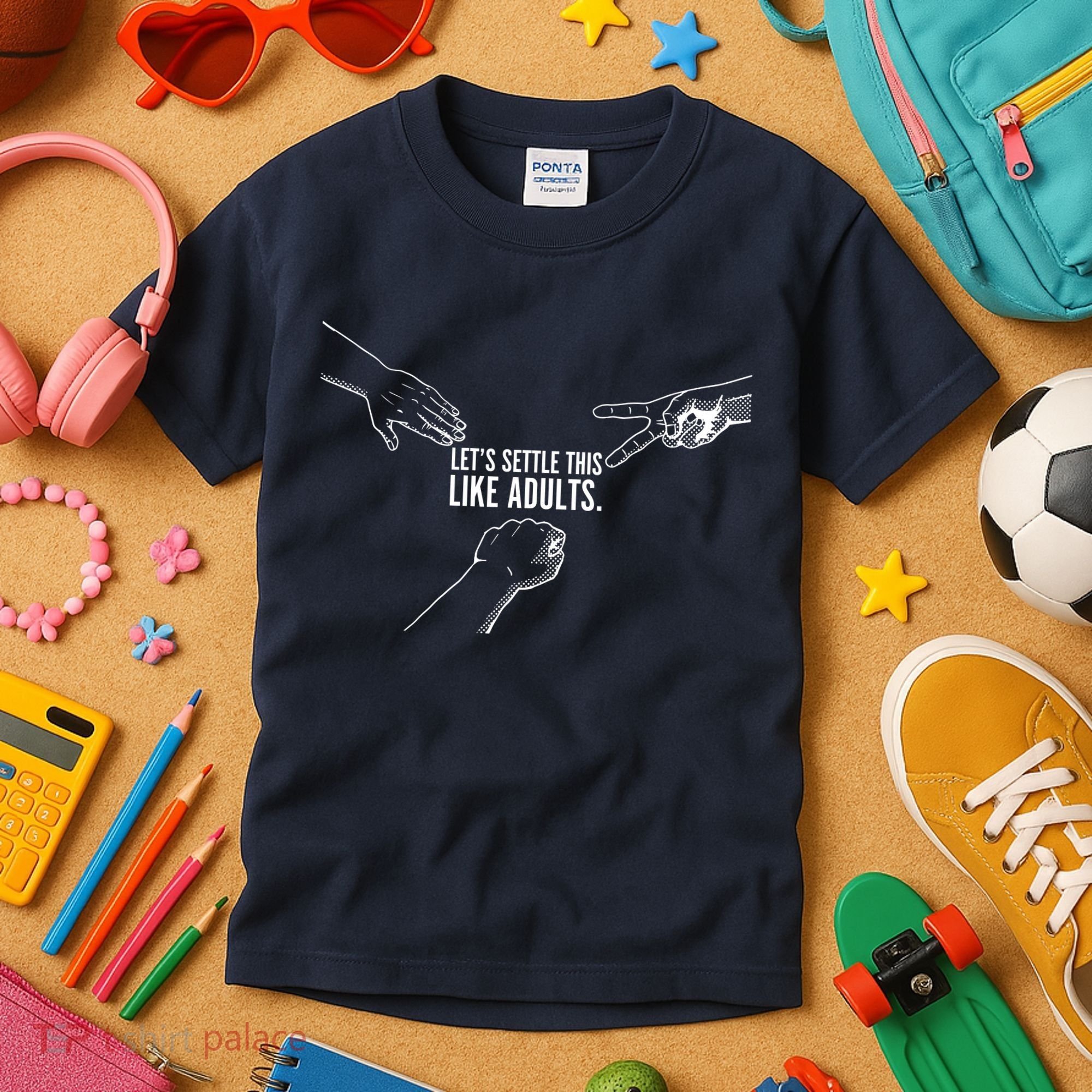 Let's Settle This Like Adults Kids T-Shirt