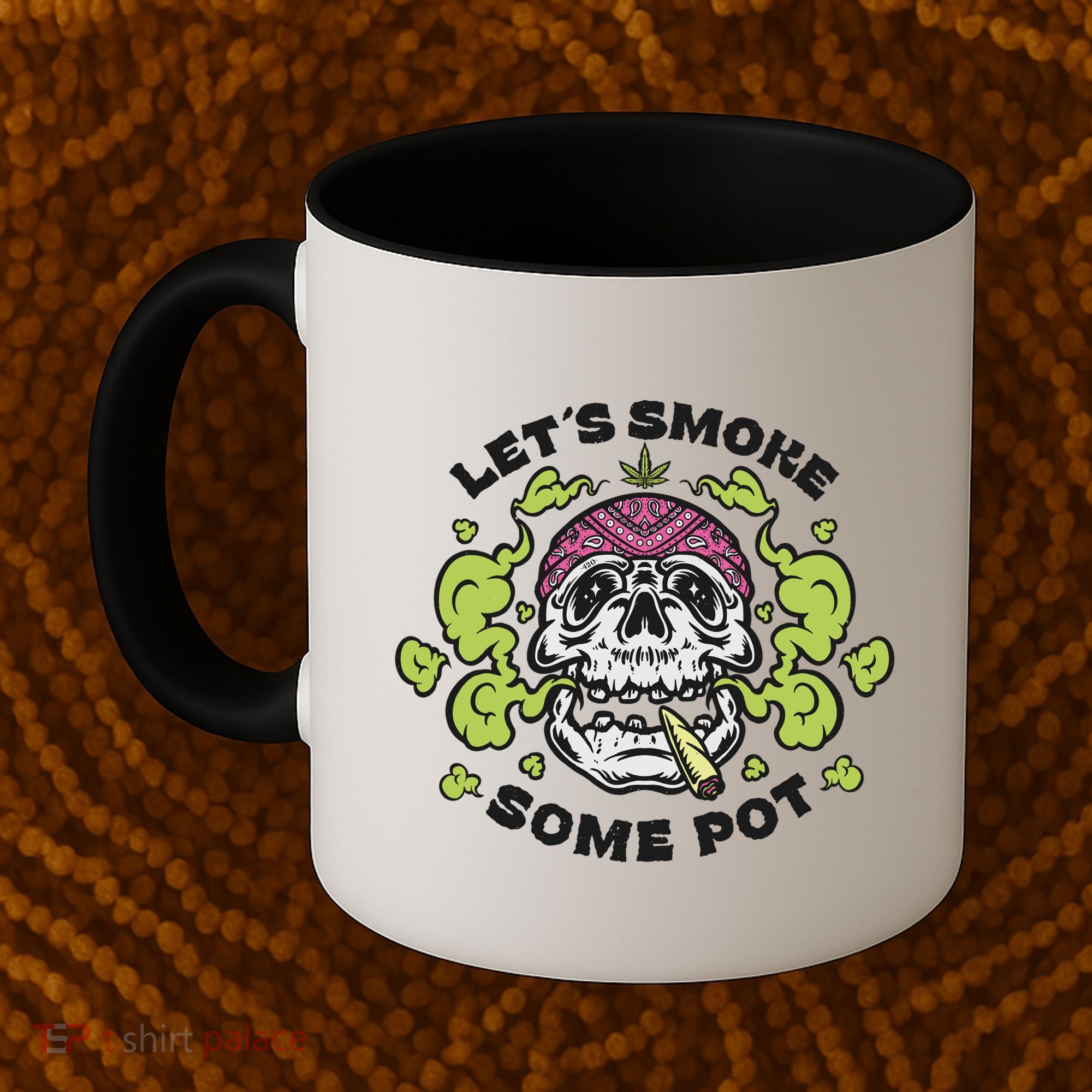 Let's Smoke Some Pot Skull Coffee Mug