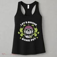 Let's Smoke Some Pot Skull Women's Tank Top thumb 3